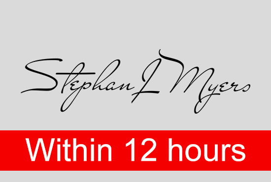 digitize your hand written signature