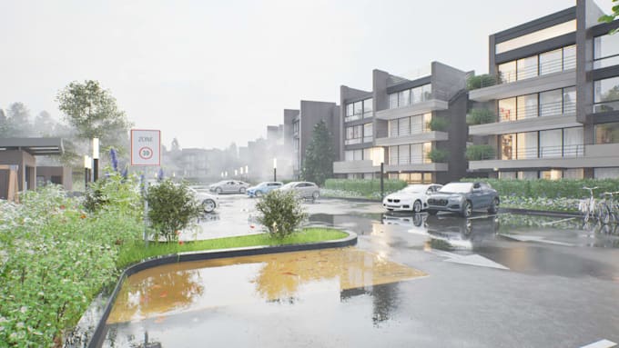 do awesome architectural animation and realistic rendering