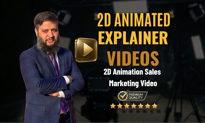 create 2d animated explainer video or 2d animation sales marketing video