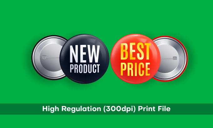Pinback Buttons, Custom Printed with Logo