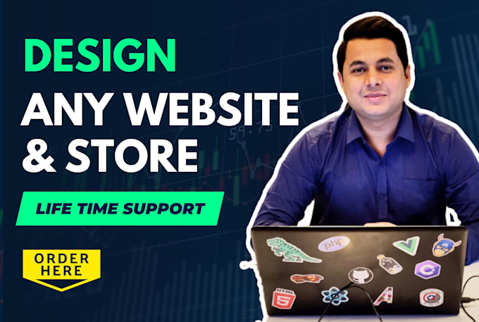 design wix, shopify, weebly, squarespace, wordpress website