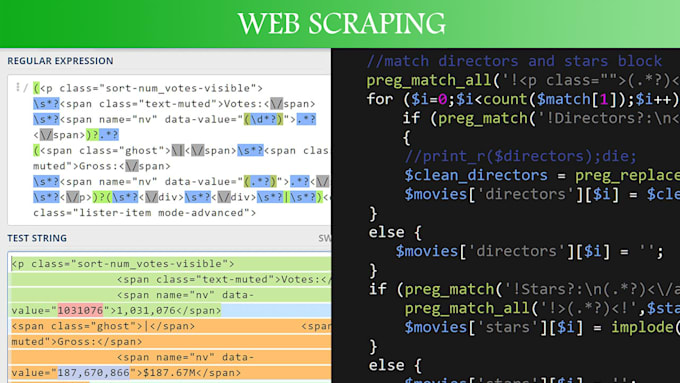 make web crawling, scraping script by PHP for any services