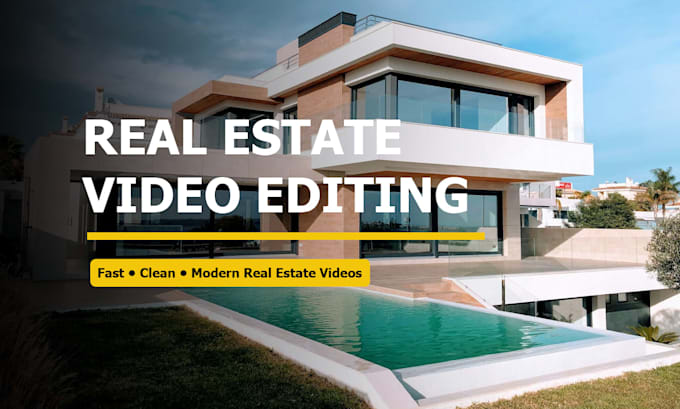 do real estate video editing professionally