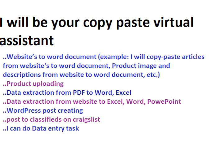 be a copy paste assistant