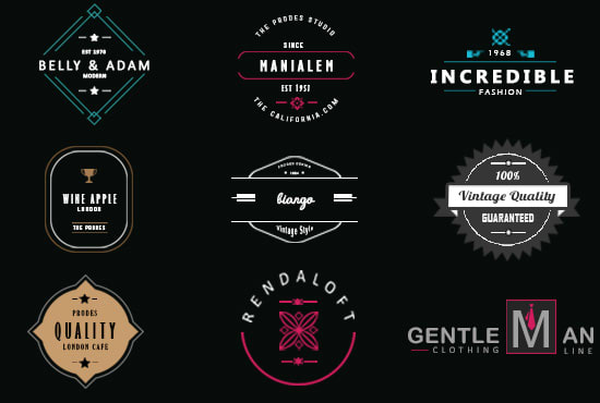 Do Vintage Minimal Logo Design For Your Brand By Ahmadali321 Fiverr Try these ones featuring a vintage summer vibe and appeal to your customers' nostalgia with the most dazzling graphics. do vintage minimal logo design for your