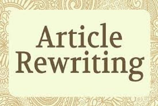 rewrite article of 500 words