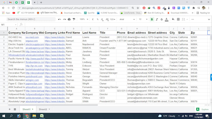 find leads , data entry , linked in top target company