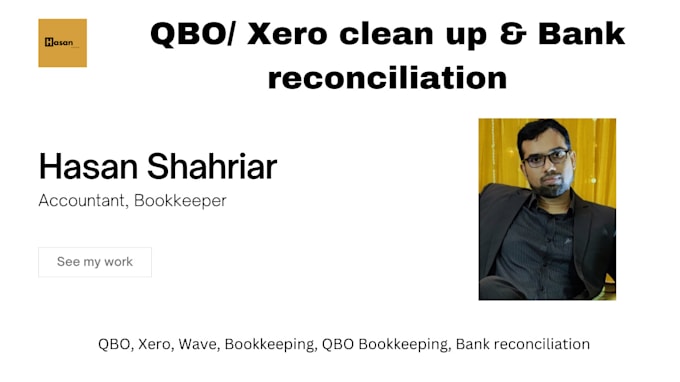 reconcile and clean up bookkeeping in qbo, xero in 24 hours