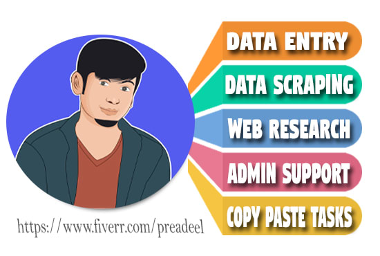 do data entry, data collections, web research and admin support