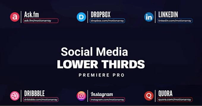 make custom lower thirds for your video