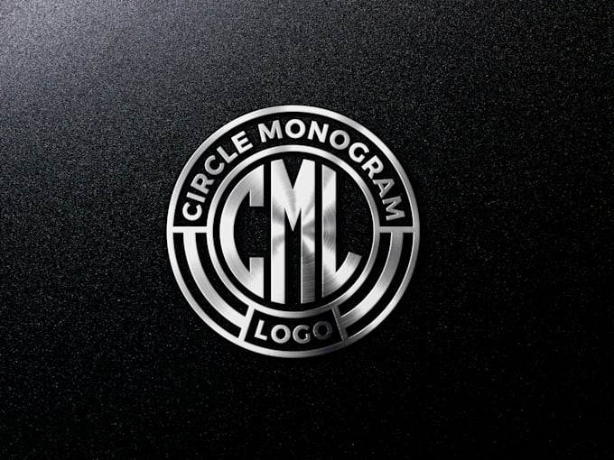 design circle badge or monogram logo