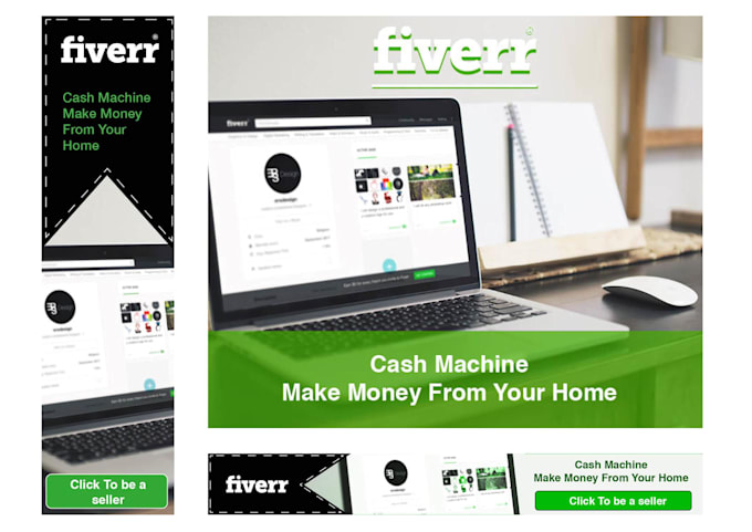 create creative ads and banners for you