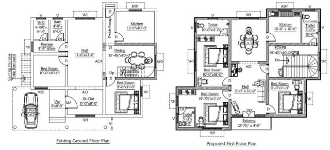 Design your house plan in autocad and revit by Bemanoj1994