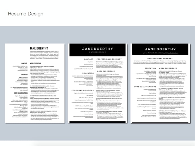 design a personalized resume or portfolio