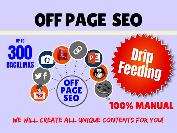 do off page SEO with drip feed backlinks