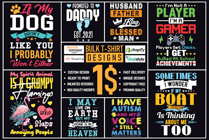 create bulk t shirt designs for your pod business