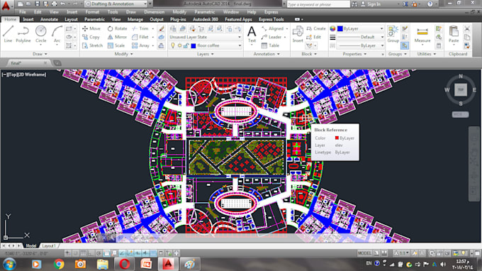 draw any 2d architectural drawing in autocad