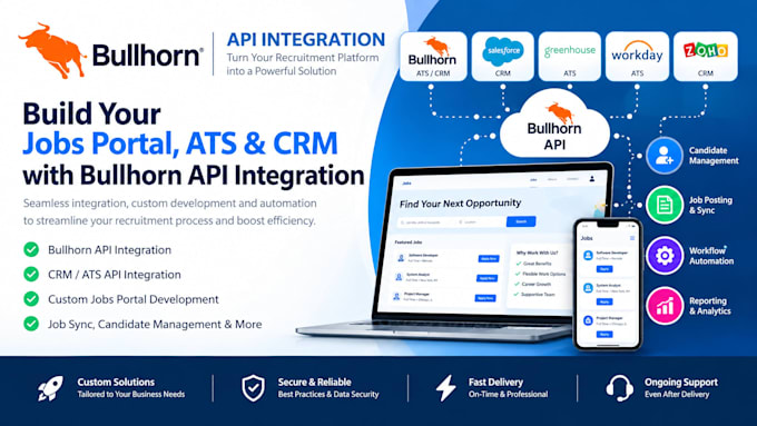 integrate CRM or ats API to any website