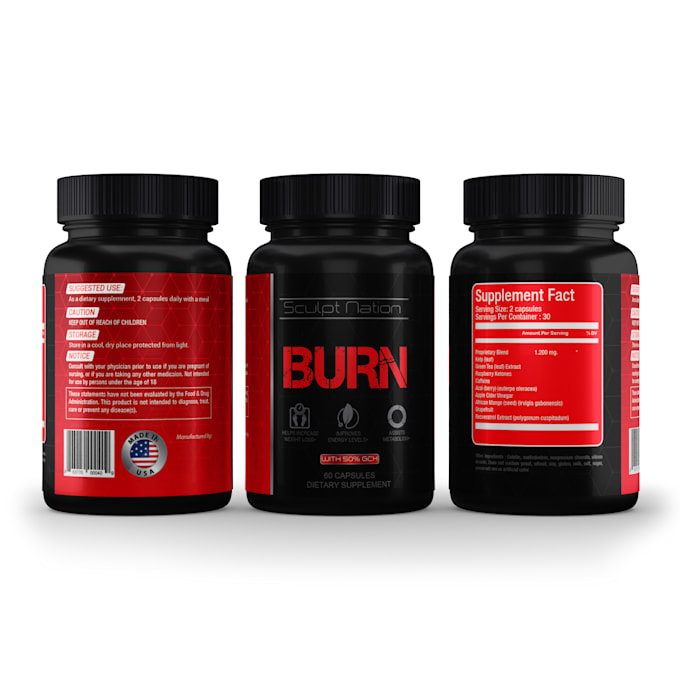 create supplement label design