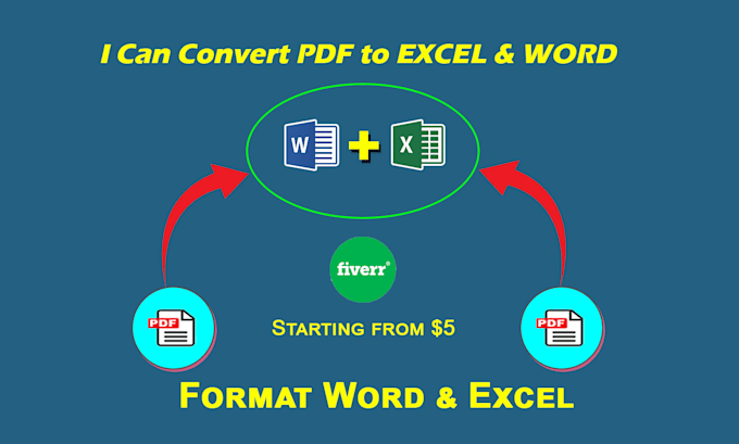 convert any pdf to excel or other documents