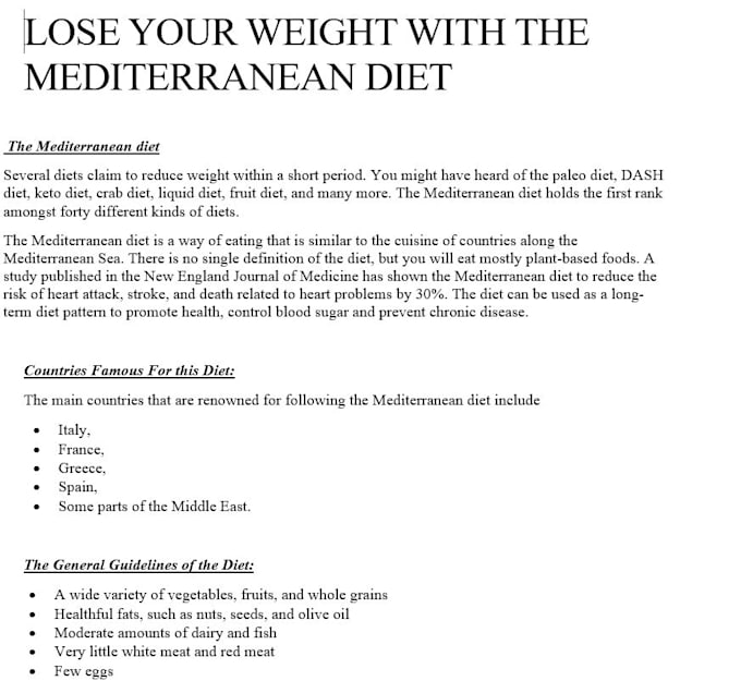 write high quality recipes and cooking articles for recipe books