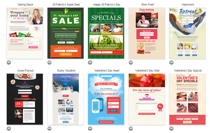 Design constant contact email template newsletter by Alexgirle7 Fiverr