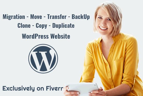 migrate backup or clone your wordpress website in 24 hours