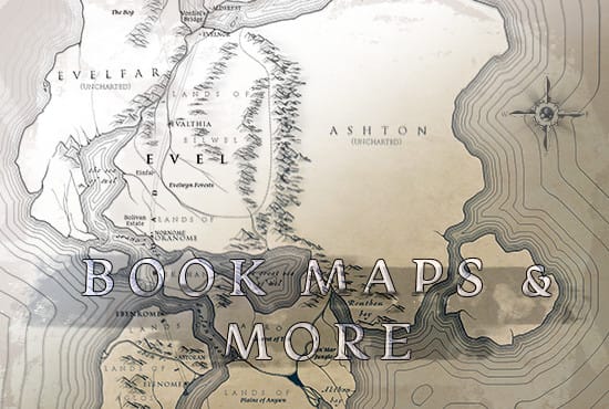 Draw your book or fantasy map in photoshop by Mitsumightous | Fiverr