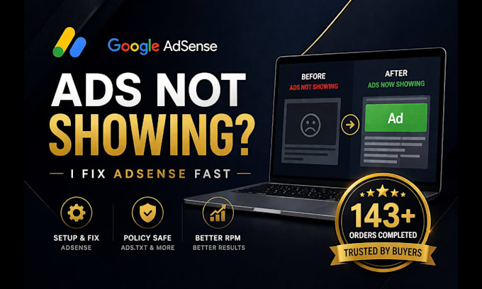 fix adsense ads not showing and resolve policy issues