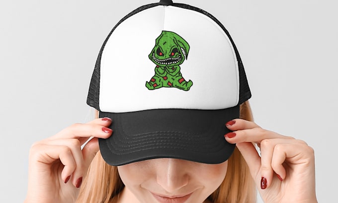 do embroidery digitizing for caps hats beanies in emb dst pes in 2 hours