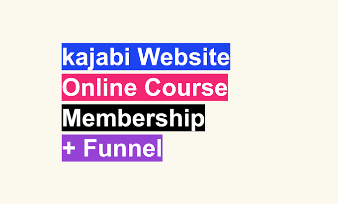 design your kajabi online course, landing page, and kajabi website