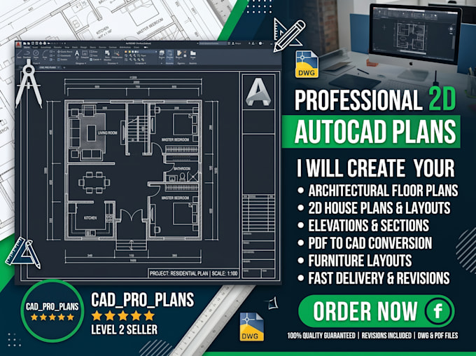 create autocad floor plans and architectural drawings