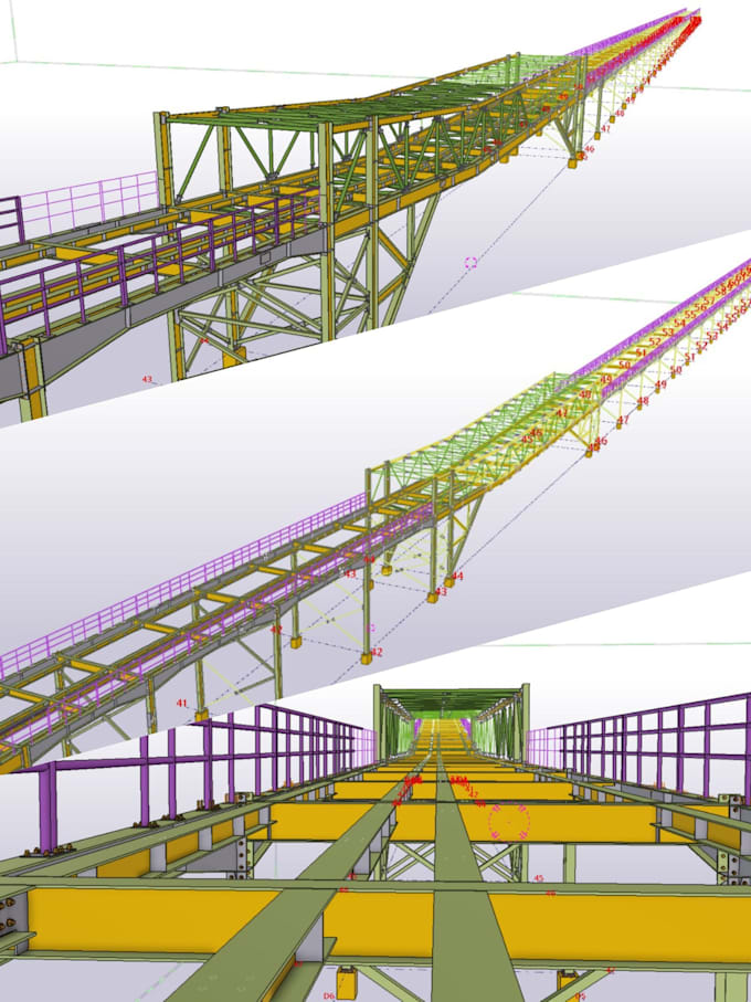 create fabrication and erection drawings using tekla, bocad, and autocad
