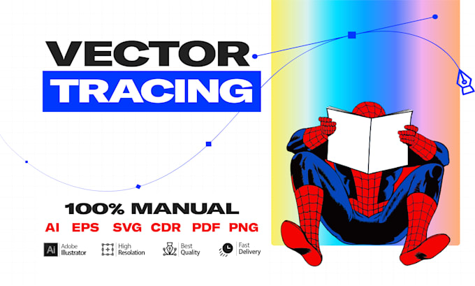 redraw your logo, illustration, or vector tracing any design