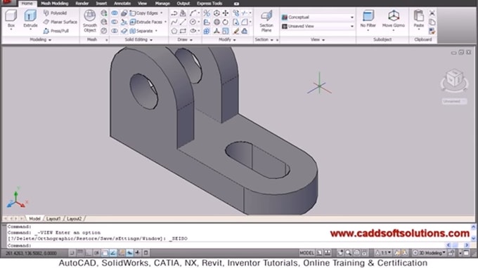 Make Mechanical 2d Design And The 3d Model By Tejas2894