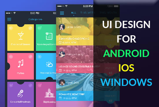create mobile app ui and website ui design