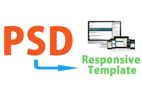 convert PSD to responsive website