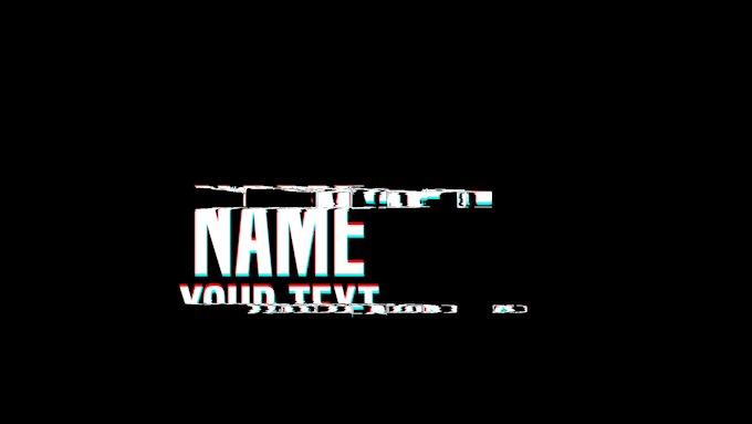 make clean glitch intro video with glitch sound effects
