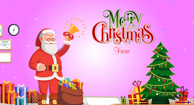 create new year or christmas graphics illustrations