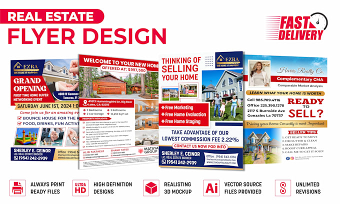 design real estate flyer