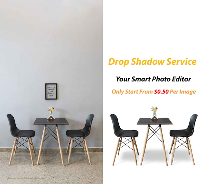 do furniture photo  cut out with shadow
