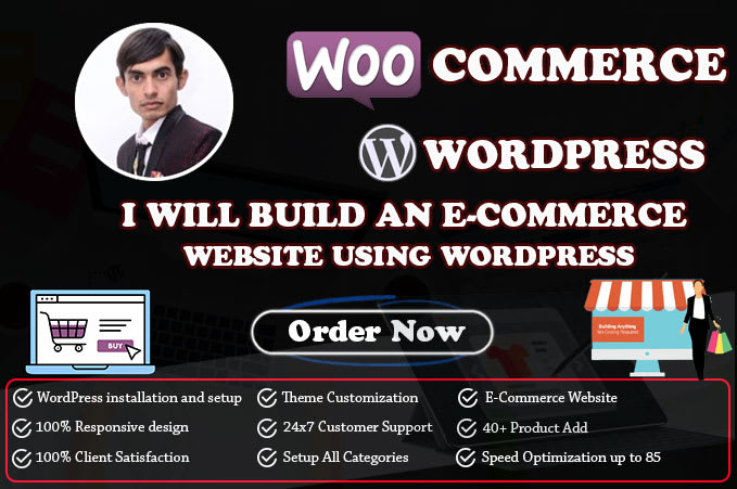 build modern woocommerce wordpress website design