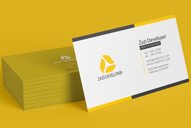 make business card design with qr code and stationery design