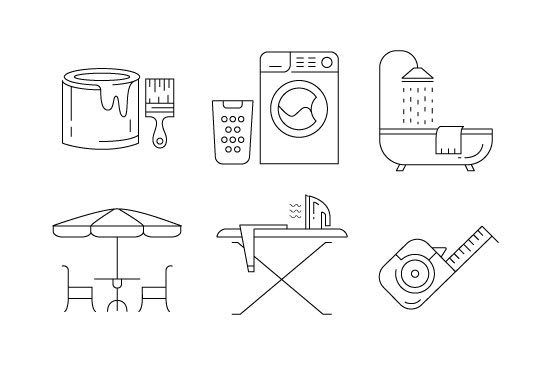 design vector line icon for mobile or website in 24 hours