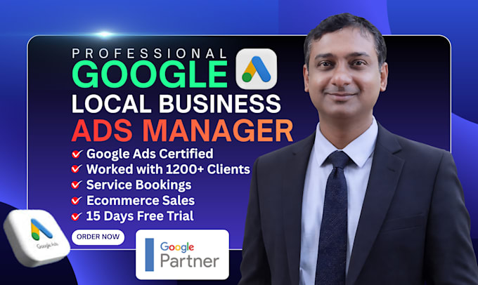 manage google ads account for local business leads, service and ecommerce