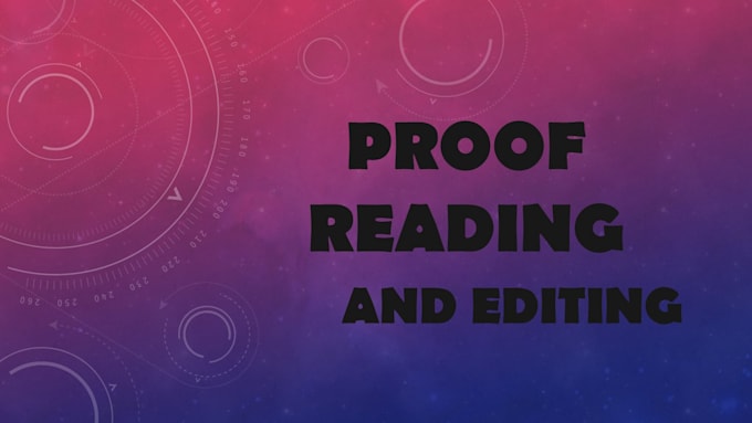 proof read within a short span of time