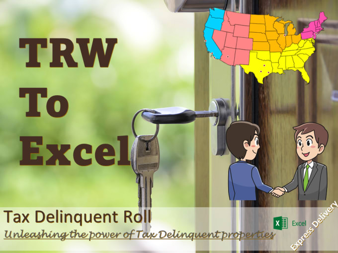 Hire a freelancer to convert your trw county tax delinquent file to excel or CSV