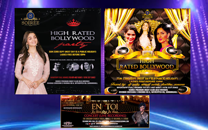 do animated dj, party, event, club, concert motion flyer