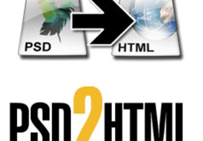 convert your psd design into html + css design