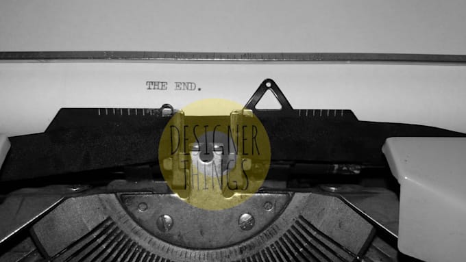 write your message on a typewriter